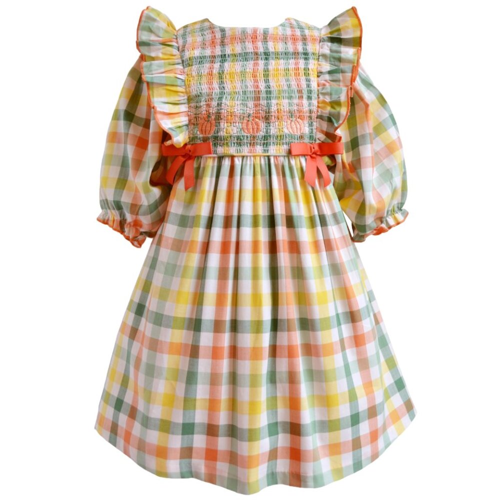 NEW Bonnie Jean Girls 3M-6X Smocked Pinafore Ruffle Dress